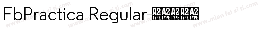 FbPractica Regular字体转换